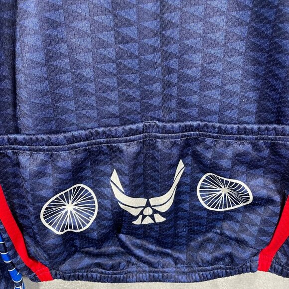 Cycling thermo jacket large squadra USAFA FALCON‎ CYCLING full zip back pockets - Picture 10 of 10